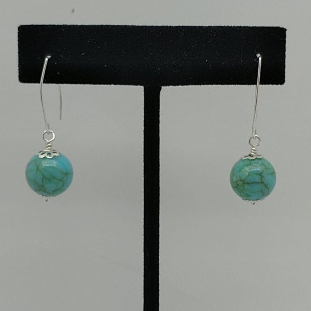 Sterling silver turquoise earrings